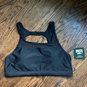 Women's Roots Swimwear Top Size 10 Black